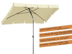 Schneider Sonnenschirm Aquila natur 225 x 120 cm