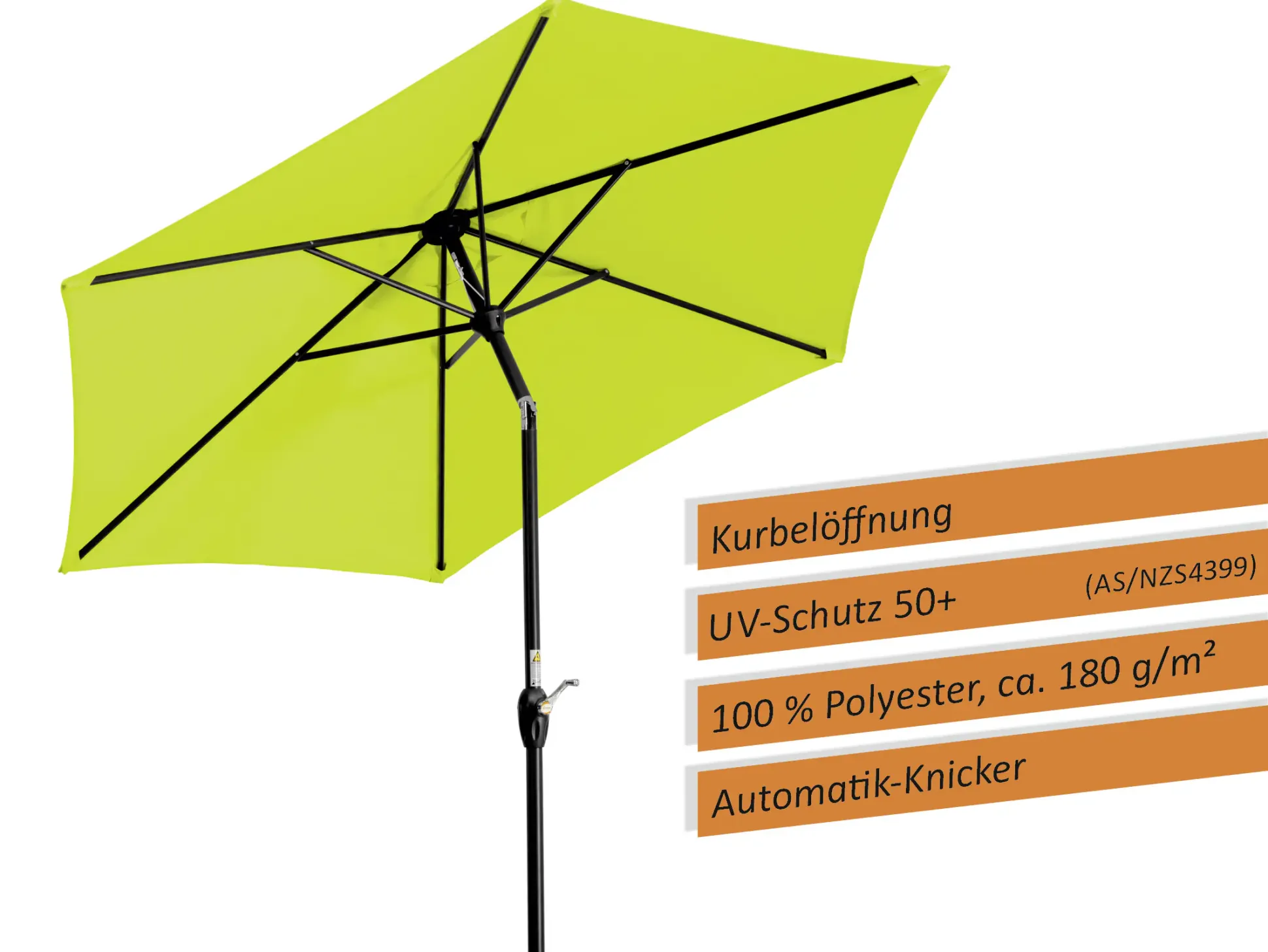 Schneider Sonnenschirm Bilbao apfelgrün Ø 220 cm