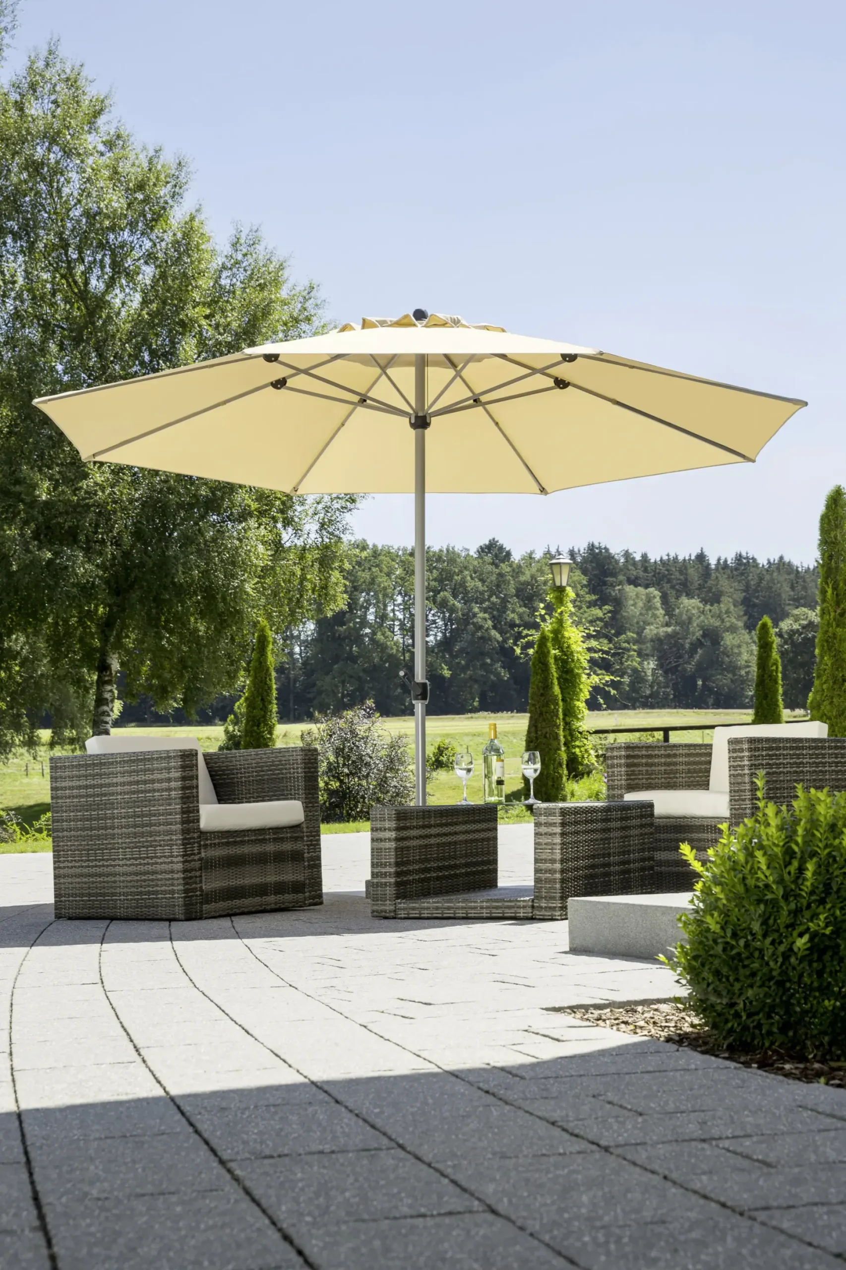 Schneider Sonnenschirm Gemini natur Ø 360 cm