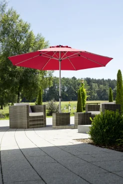 Schneider Sonnenschirm Gemini dunkelrot Ø 360 cm