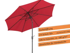 Schneider Sonnenschirm Harlem rot Ø 270 cm