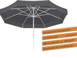 Schneider Sonnenschirm Jumbo anthrazit Ø 400 cm