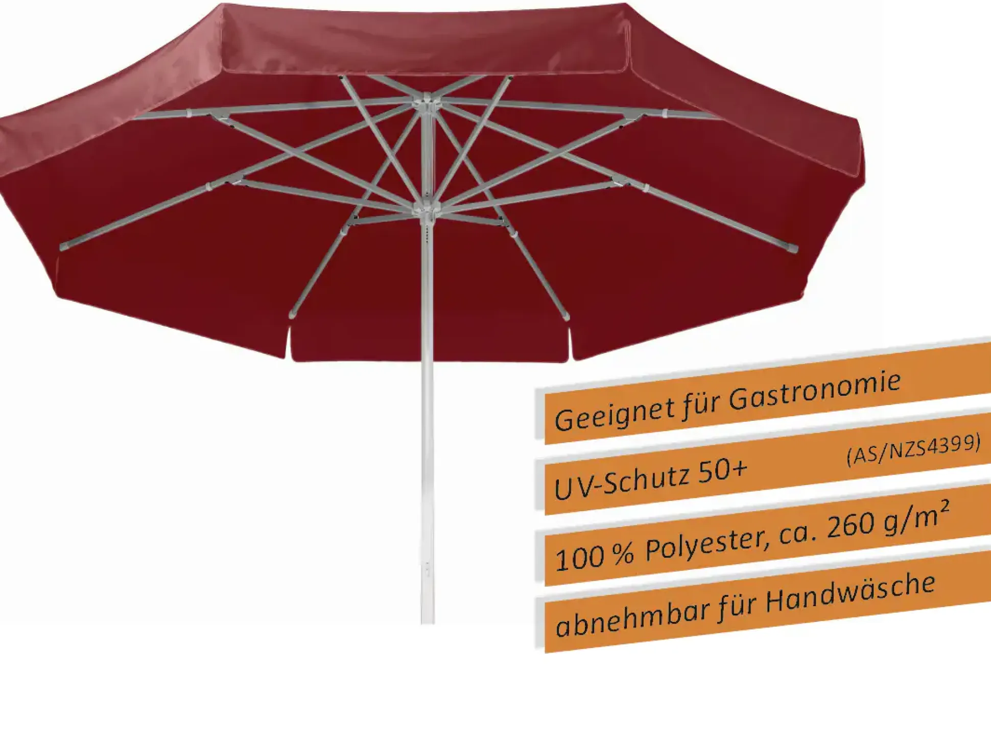 Schneider Sonnenschirm Jumbo bordeaux Ø 400 cm