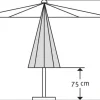 Schneider Sonnenschirm Korsika braun Ø 320 cm
