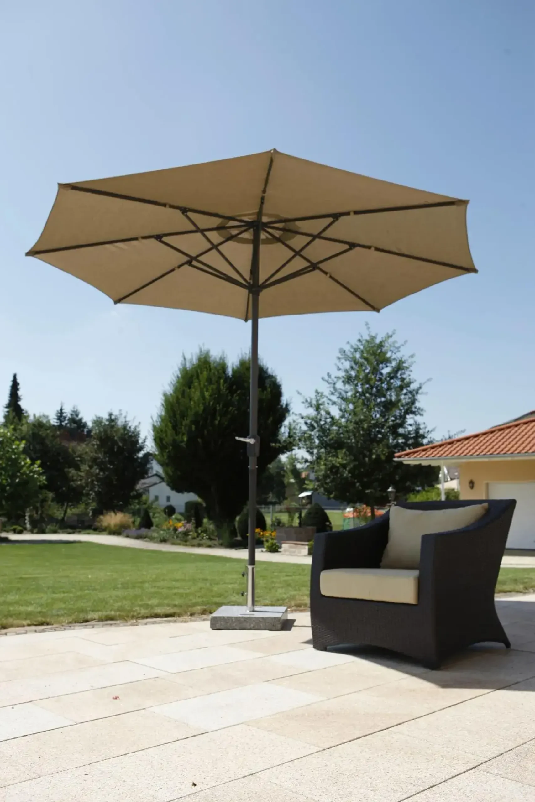 Schneider Sonnenschirm Korsika natur Ø 320 cm