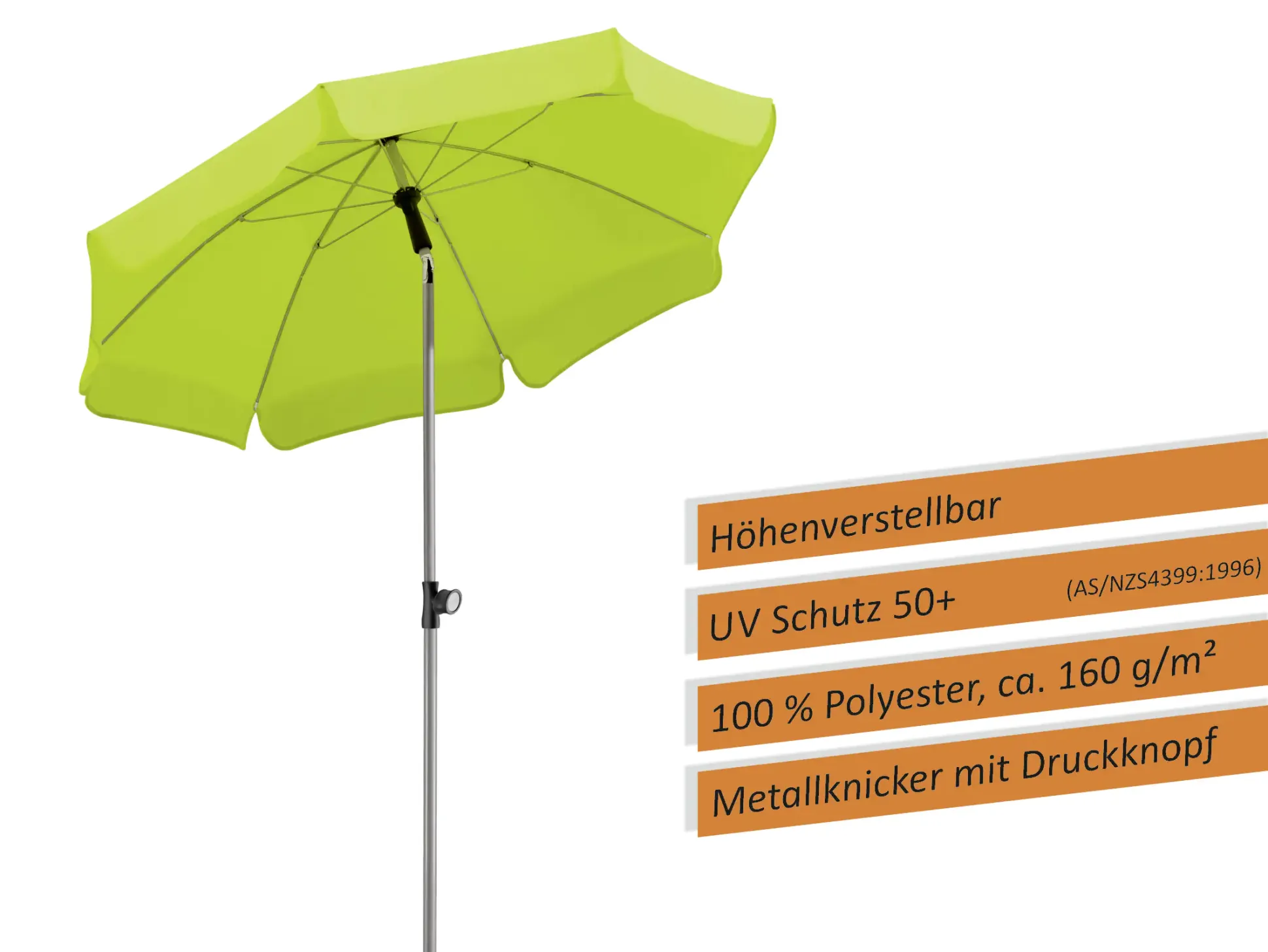 Schneider Sonnenschirm Locarno apfelgrün Ø 150 cm