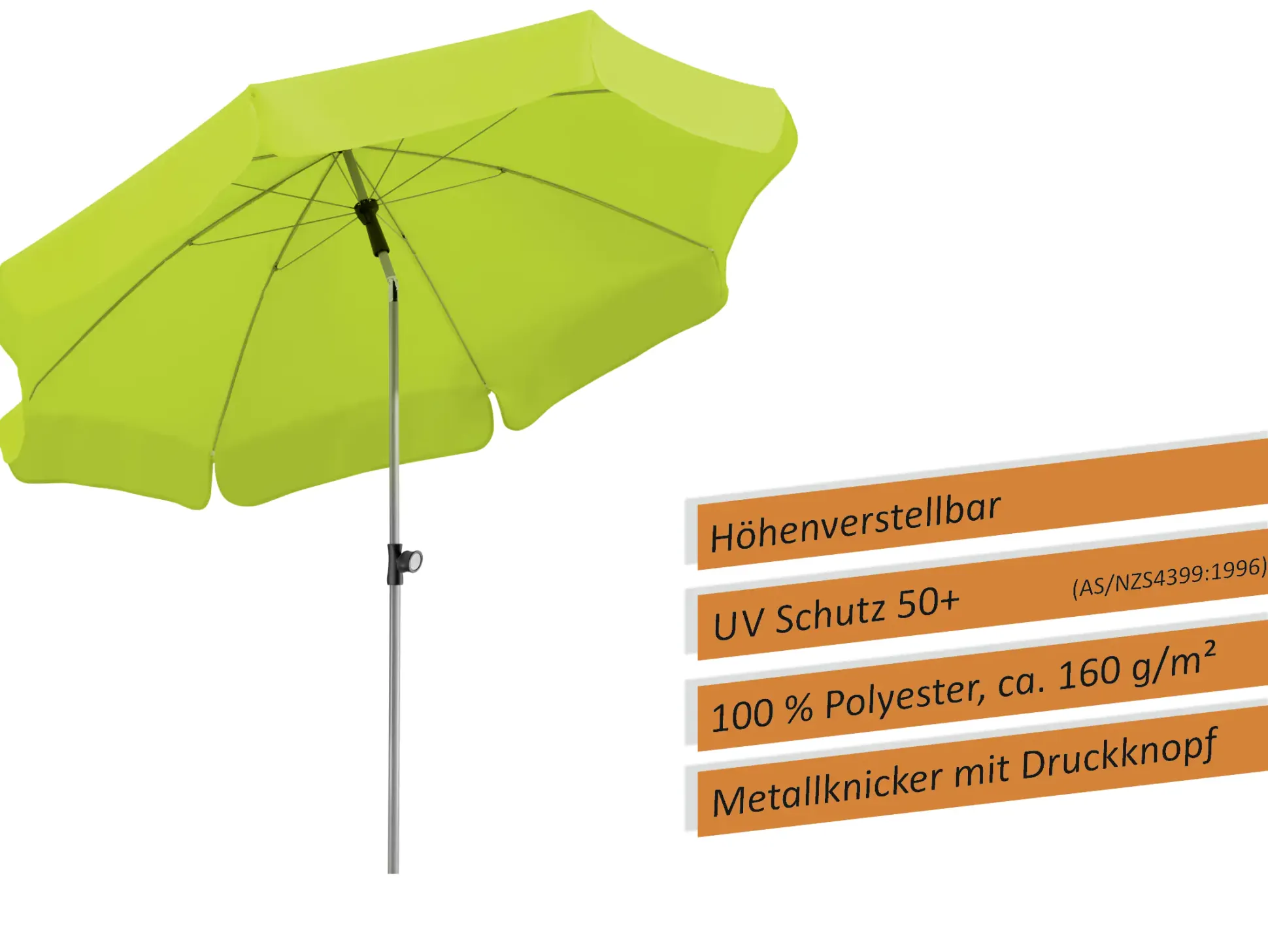 Schneider Sonnenschirm Locarno apfelgrün Ø 200 cm