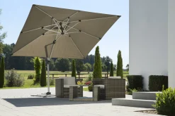 Schneider Sonnenschirm Monaco granitgrau 300 x 300 cm