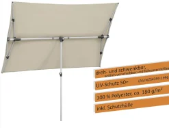 Schneider Sonnenschirm Novara natur 190 x 140 cm