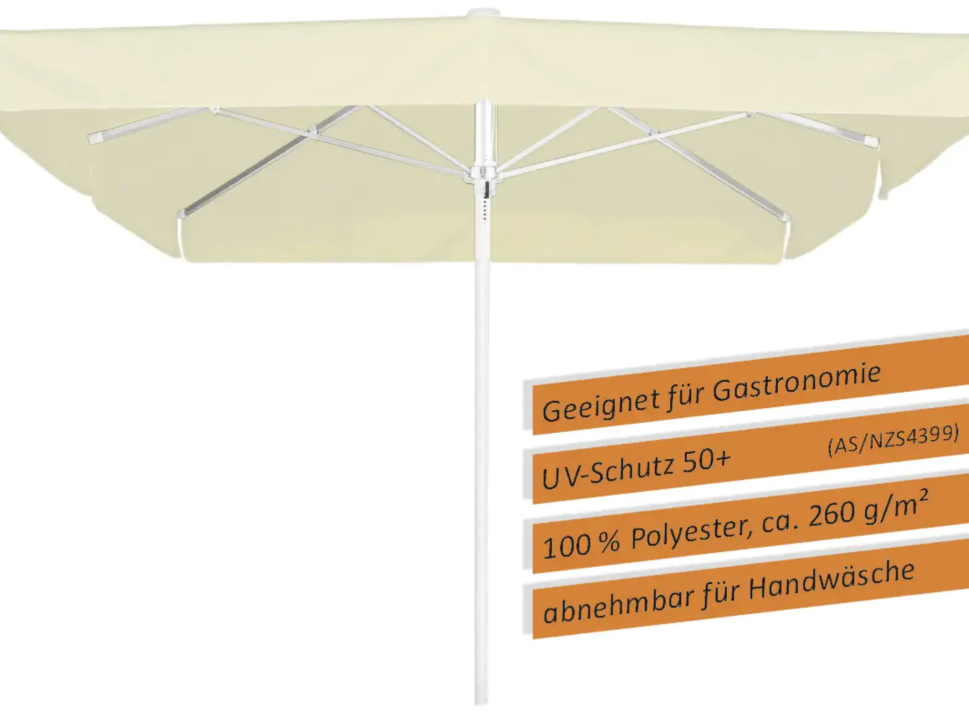 Schneider Sonnenschirm Quadro natur 300 x 300 cm