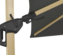 Schneider Sonnenschirm Rhodos Twist Woody anthrazit 300 x 300 cm