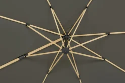 Schneider Sonnenschirm Rhodos Twist Woody anthrazit 300 x 300 cm