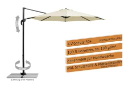 Schneider Sonnenschirm Rhodos Junior natur Ø 300 cm