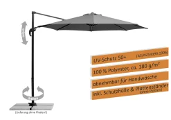 Schneider Sonnenschirm Rhodos Junior anthrazit Ø 300 cm