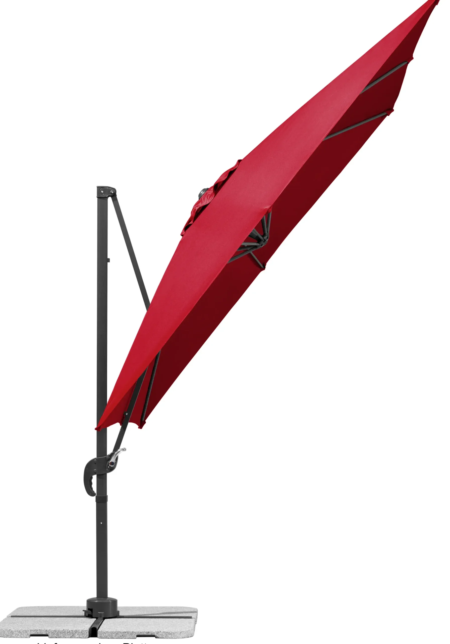 Schneider Sonnenschirm Rhodos Junior rot 270 x 270 cm