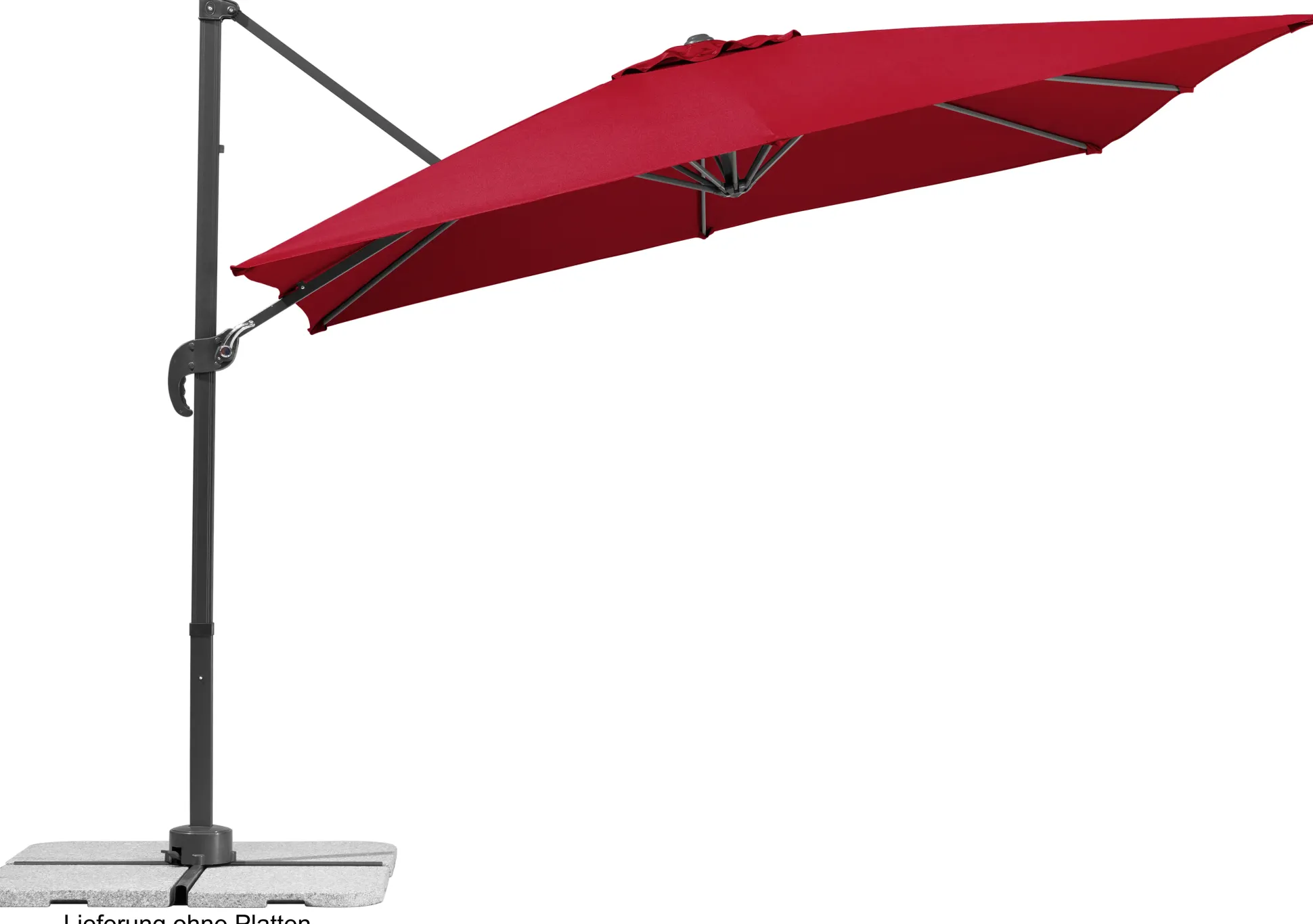 Schneider Sonnenschirm Rhodos Junior rot 270 x 270 cm