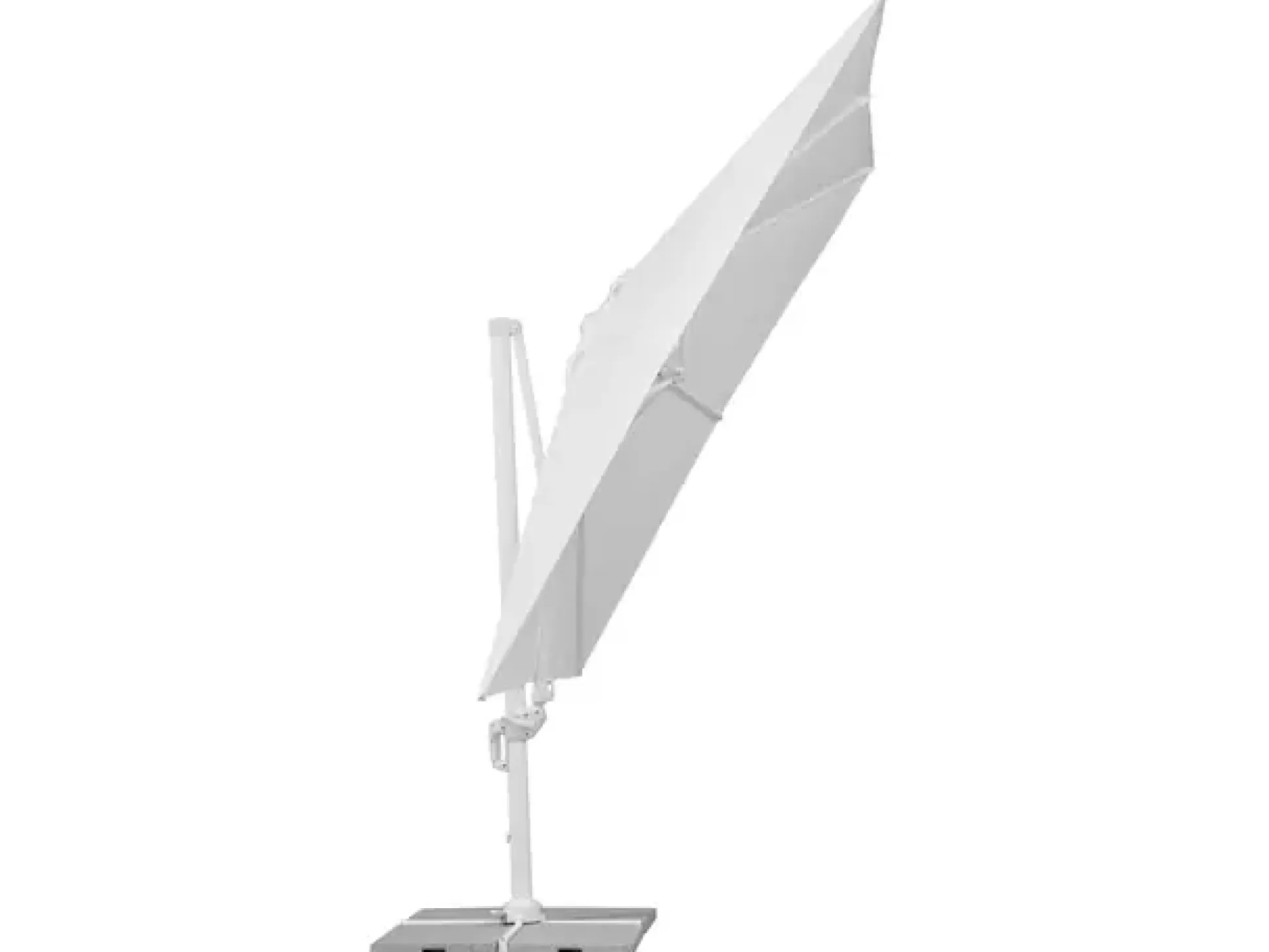 Schneider Sonnenschirm Rhodos Twist Bianco weiß, 300 x 300 cm