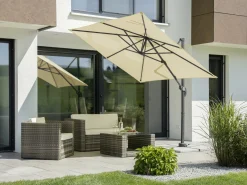 Schneider Sonnenschirm Rhodos Junior natur 230 x 230 cm