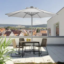 Schneider Sonnenschirm Rooftop silbergrau Ø 350 cm