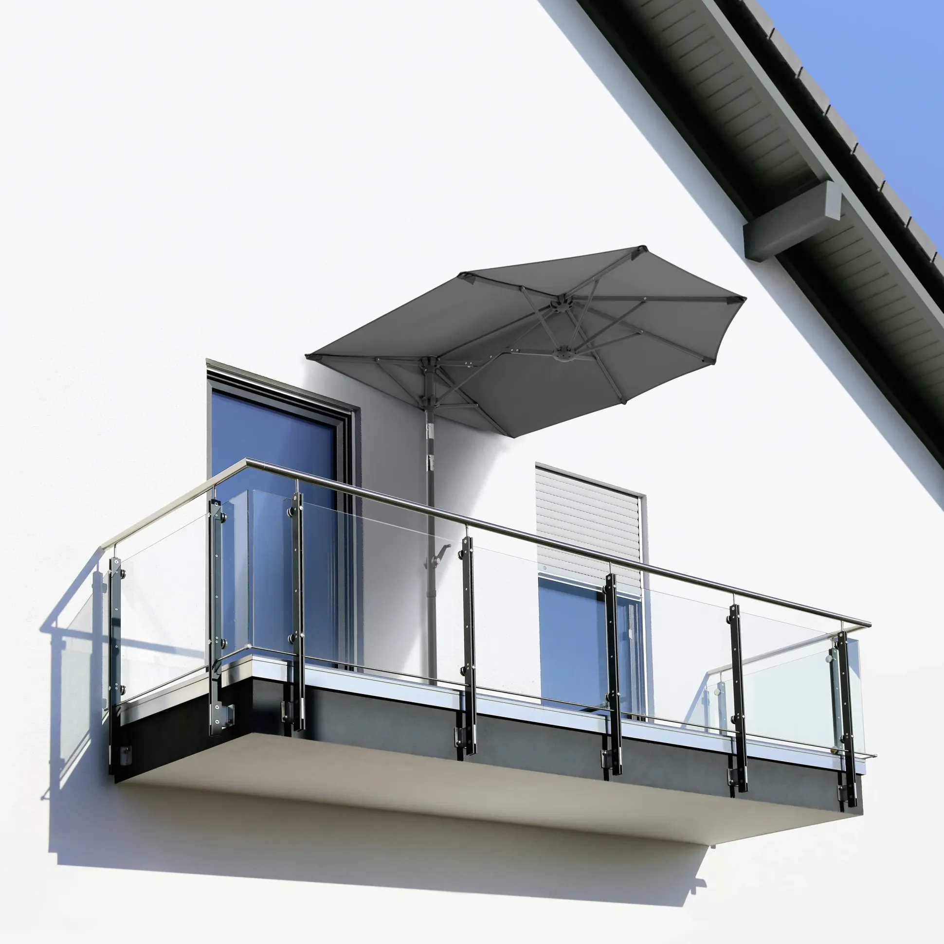 Schneider Sonnenschirm Salerno mezza anthrazit 150 x 150 cm