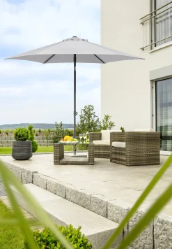 Schneider Sonnenschirm Sevilla silbergrau Ø 270 cm