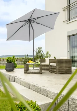 Schneider Sonnenschirm Sevilla silbergrau Ø 270 cm