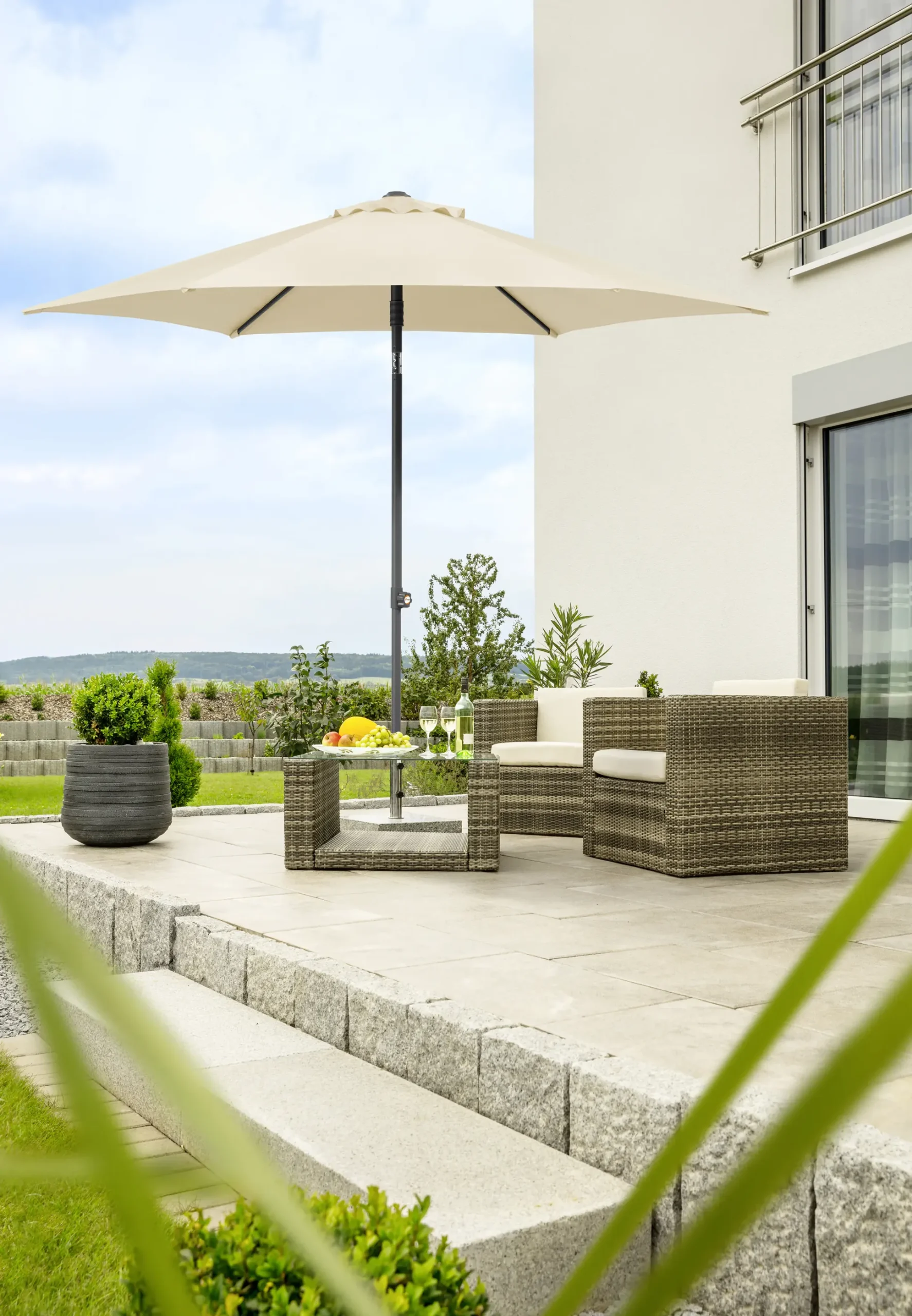 Schneider Sonnenschirm Sevilla natur Ø 270 cm