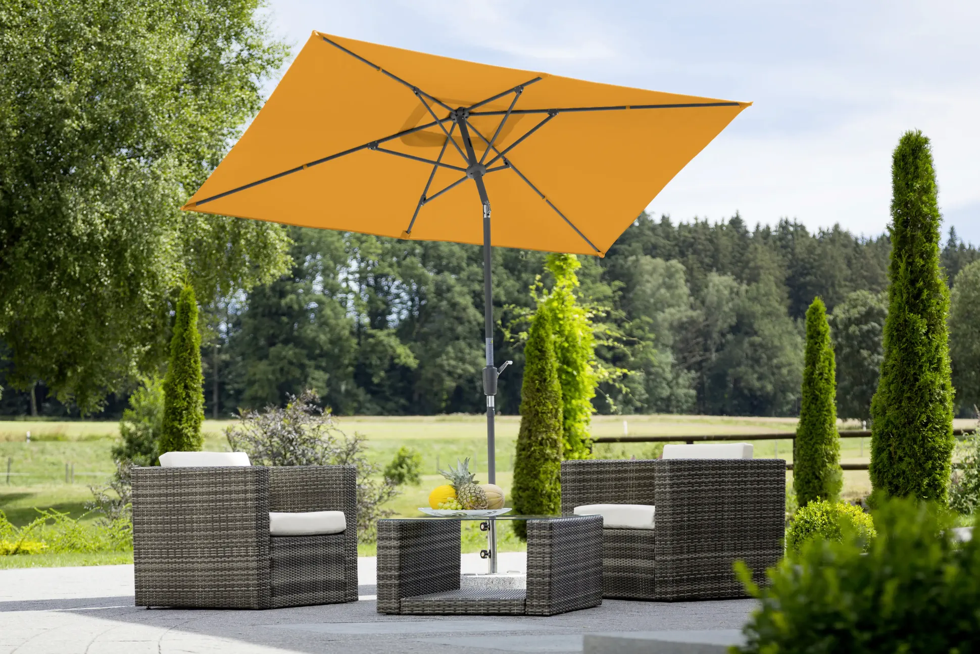 Schneider Sonnenschirm Tunis mandarine 270 x 150 cm