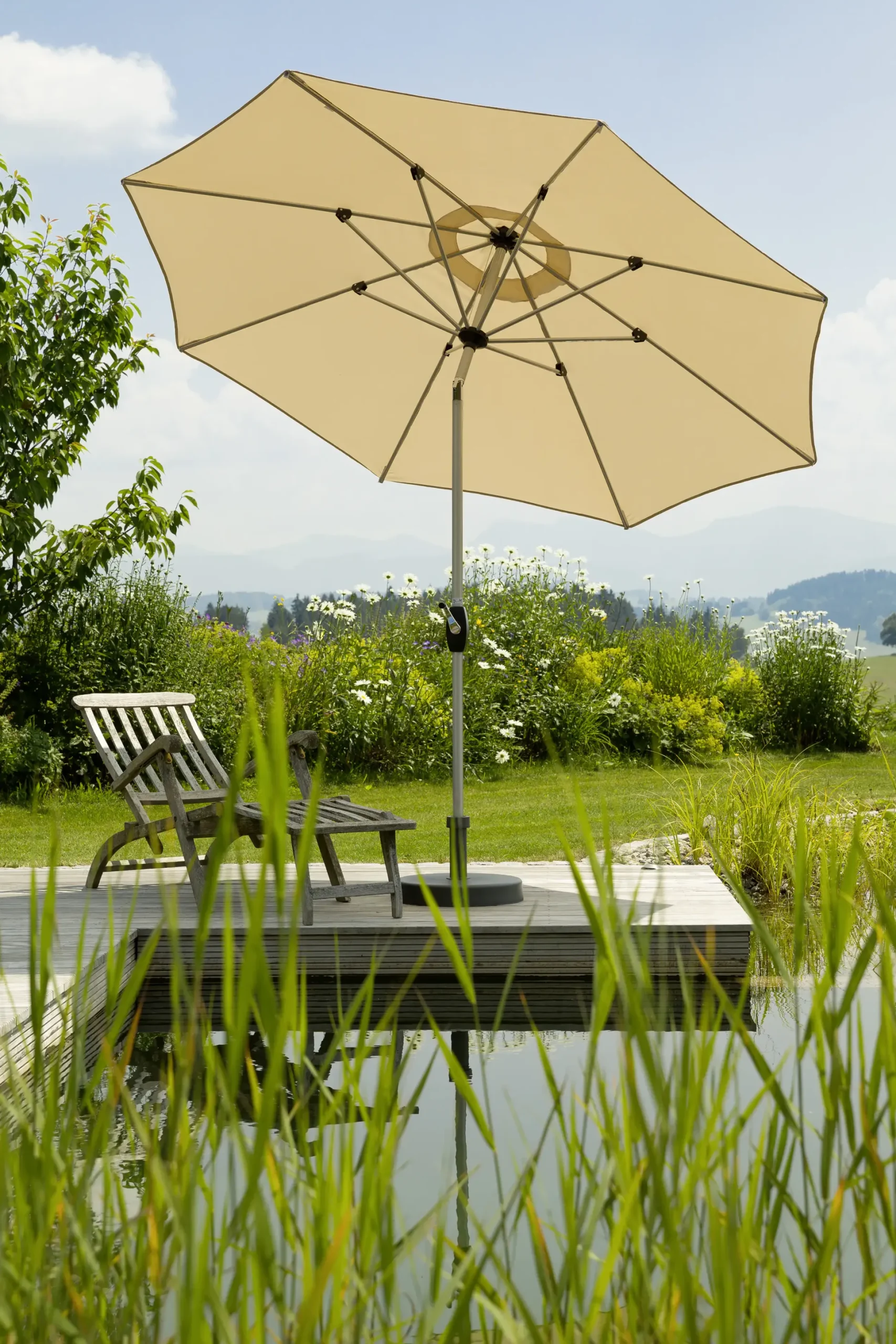 Schneider Sonnenschirm Venedig natur Ø 270 cm