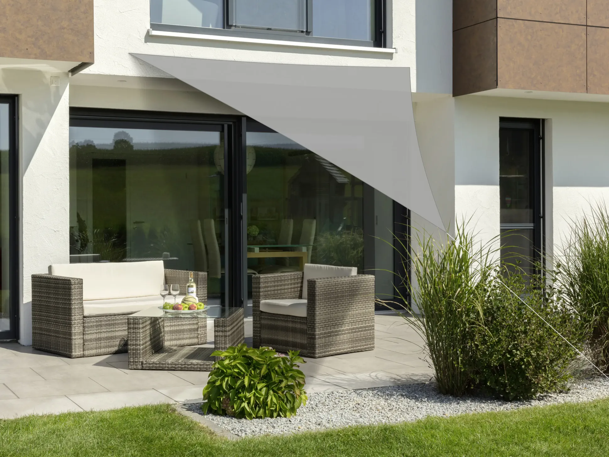 Schneider Sonnensegel Teneriffa silbergrau 360 x 360 x 360 cm