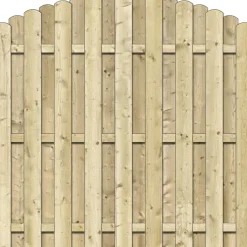 Sichtschutzelement Fulda 180 x 180 cm, Rundbogen, kesseldruckimprägniert