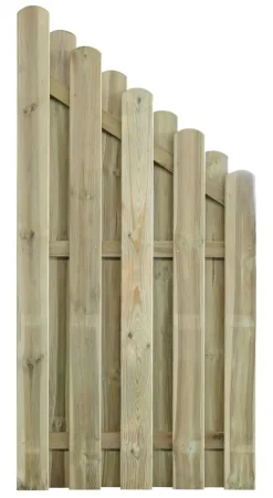 Sichtschutzzaun Fulda 90 x 180 cm, Abstufung, kesseldruckimprägniert