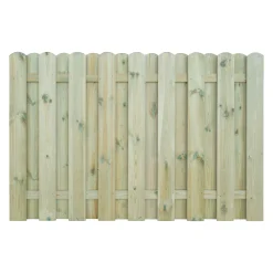 Sichtschutzzaun Fulda 180 x 120 cm natur-grün kesseldruckimprägniert