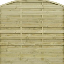 Sichtschutzzaun Rügen 180 x 180 cm, Rundbogen, kesseldruckimprägniert