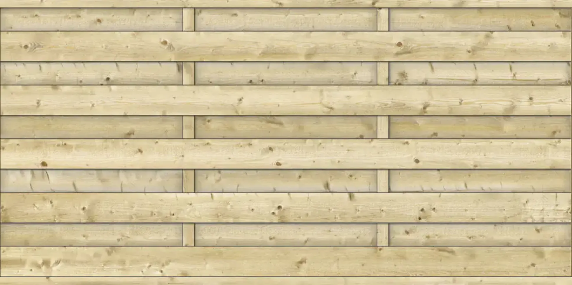 Sichtschutzzaun Rügen 180 x 90 cm, gerade, kesseldruckimprägniert