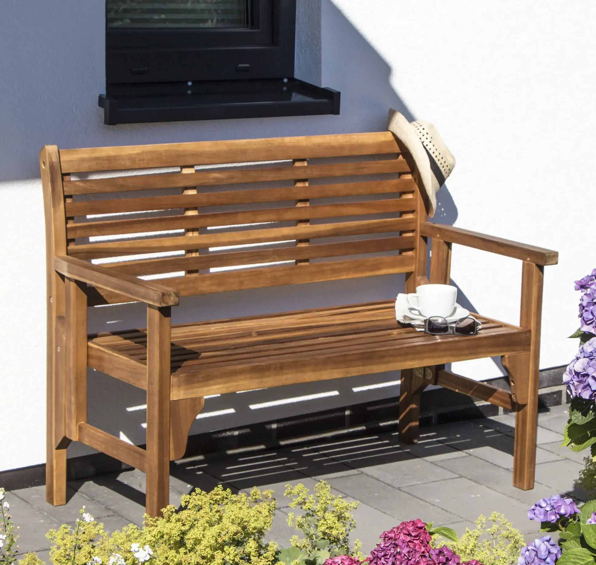 Siena Garden Gartenbank Lovera 59,5 x 120 x 90 cm