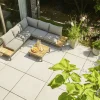 Siena Garden Gartenmöbel-Set Alvida Aluminium/Holz inkl. Kissen 4-tlg.