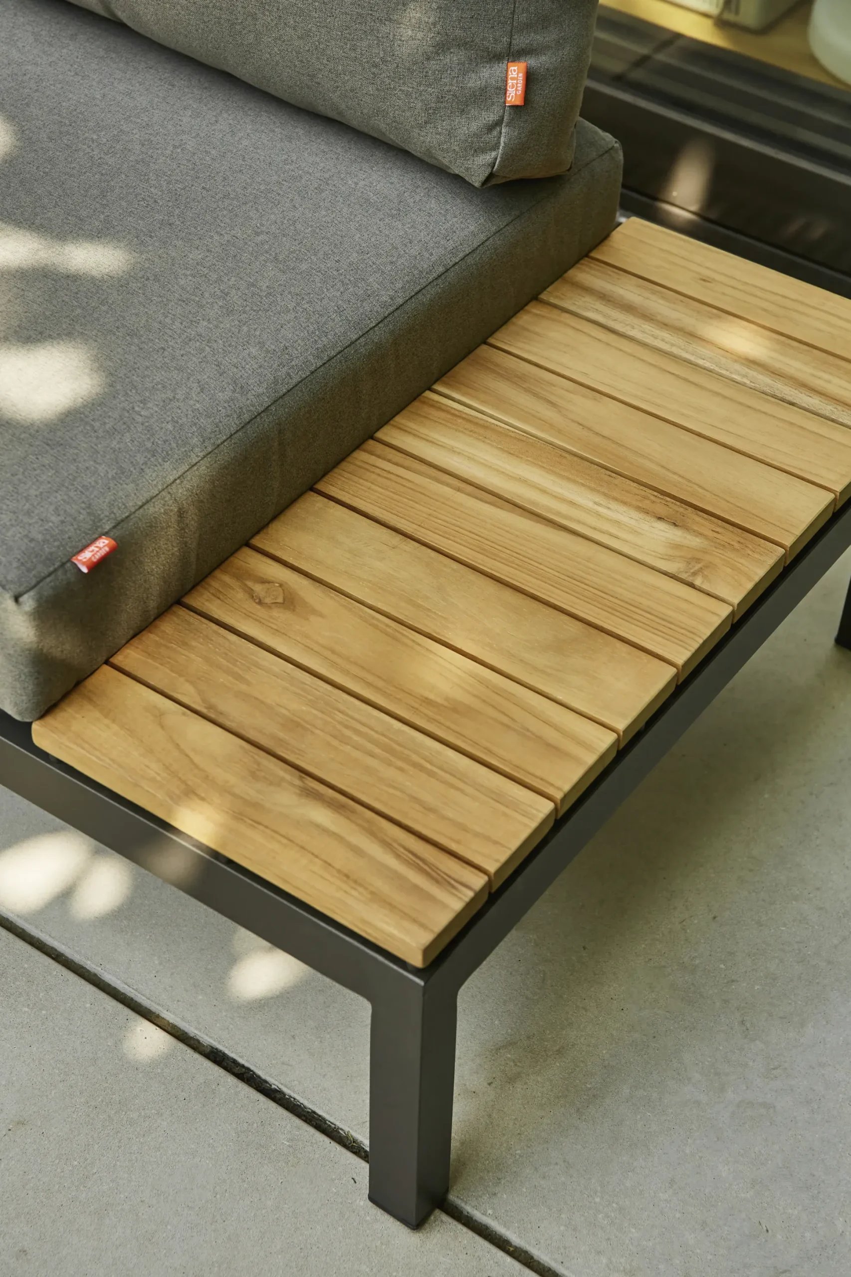 Siena Garden Gartenmöbel-Set Alvida Aluminium/Holz inkl. Kissen 5-tlg.