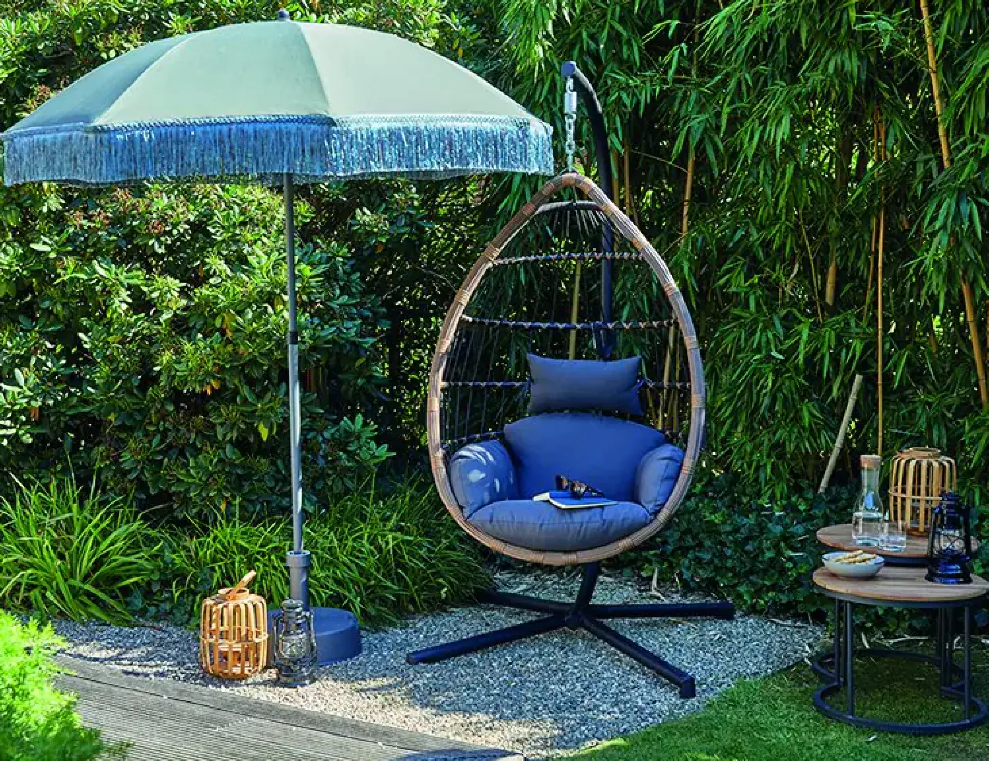 Siena Garden Mittelstockschirm Maui olive Ø 180 cm