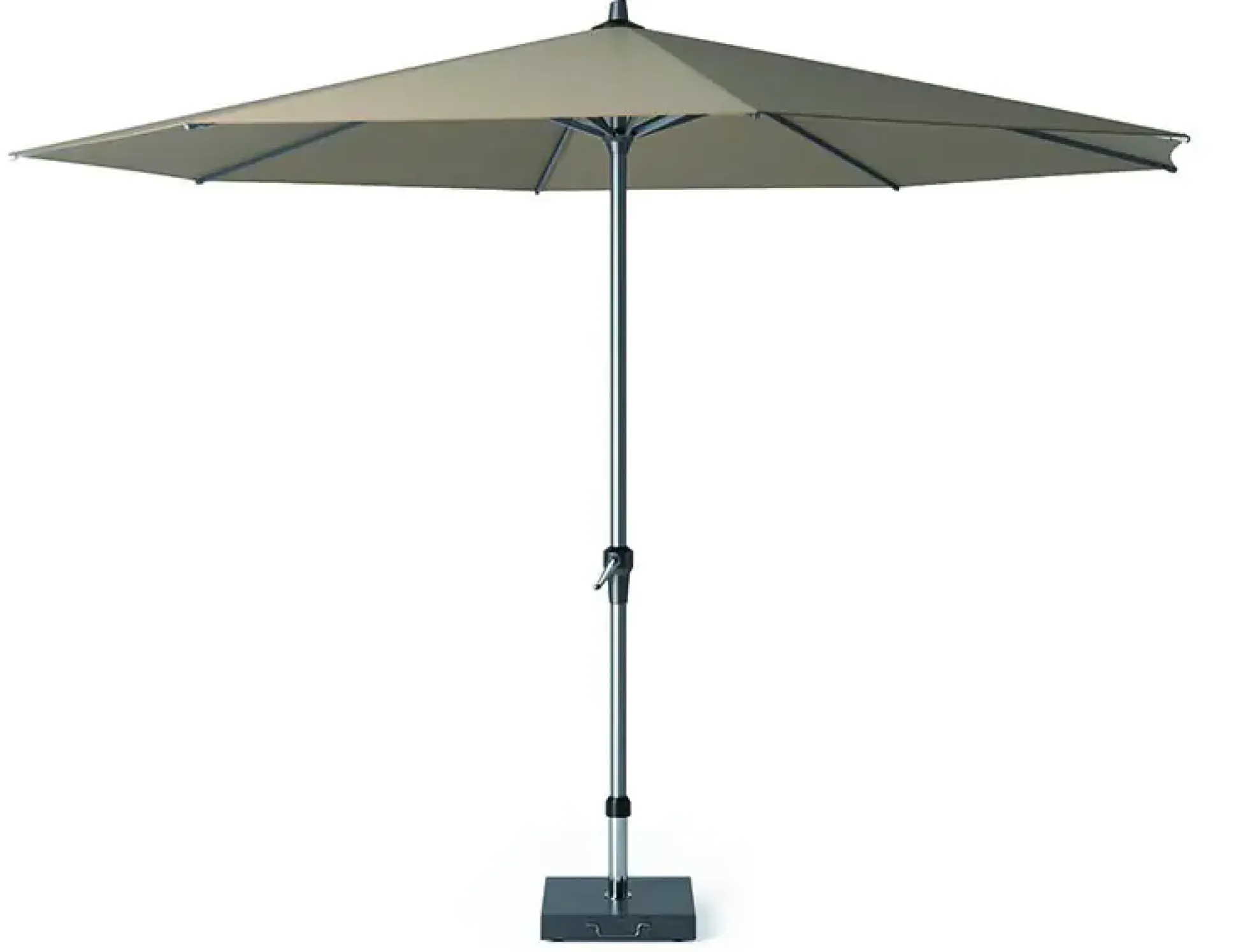 Siena Garden Mittelstockschirm Avio taupe Ø 350 cm