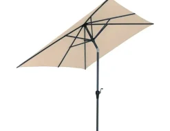 Siena Garden Mittelstockschirm Avio natur 250 x 200 cm