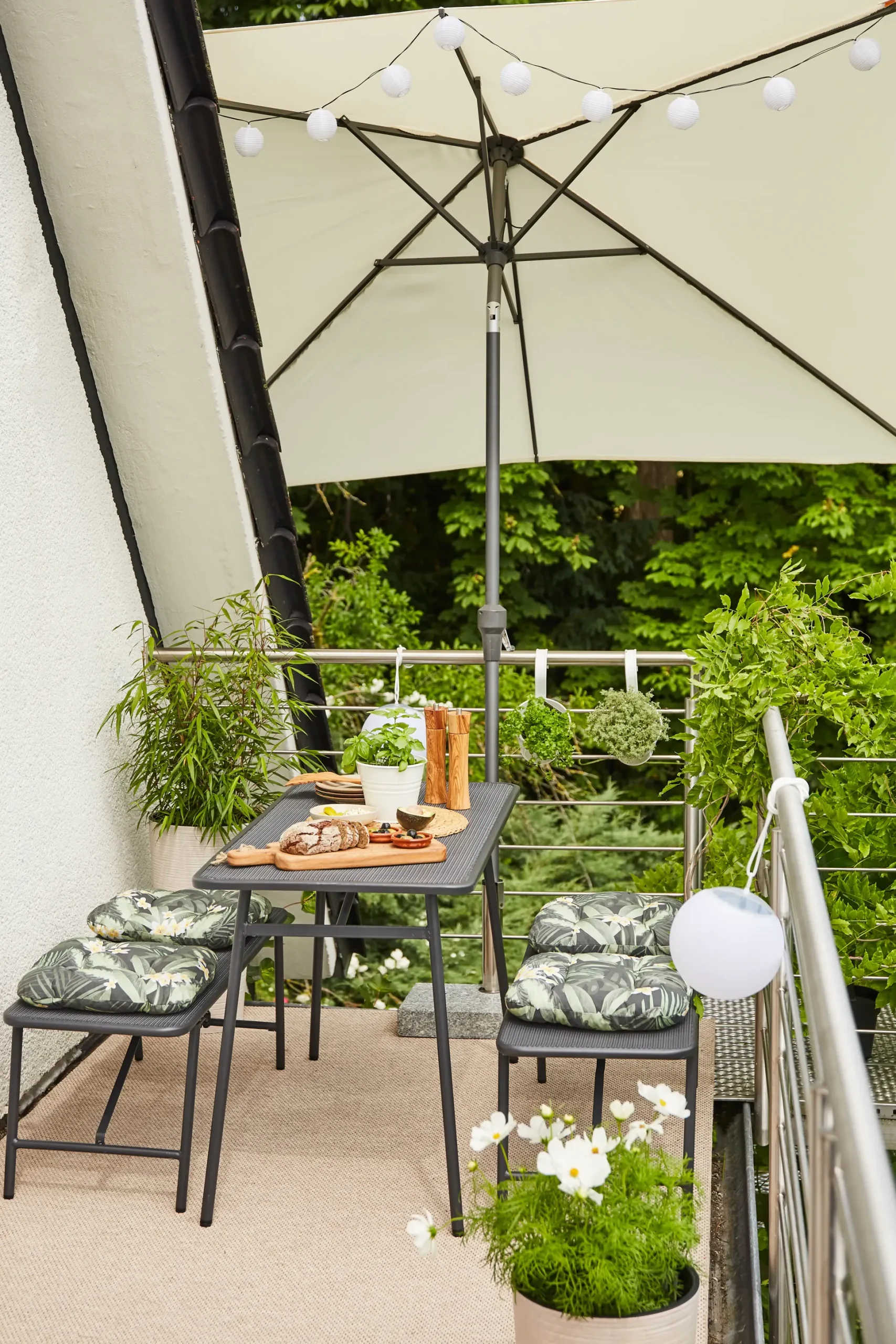 Siena Garden Mittelstockschirm Avio natur 250 x 200 cm
