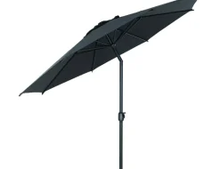 Siena Garden Mittelstockschirm Isa anthrazit Ø 300 cm