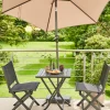 Siena Garden Mittelstockschirm Avio taupe Ø 250 cm