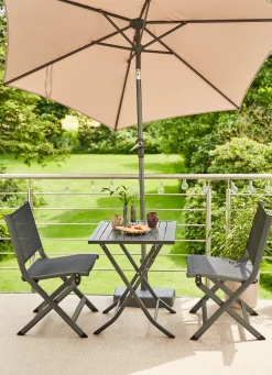 Siena Garden Mittelstockschirm Avio taupe Ø 250 cm