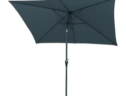 Siena Garden Mittelstockschirm Avio anthrazit 250 x 200 cm