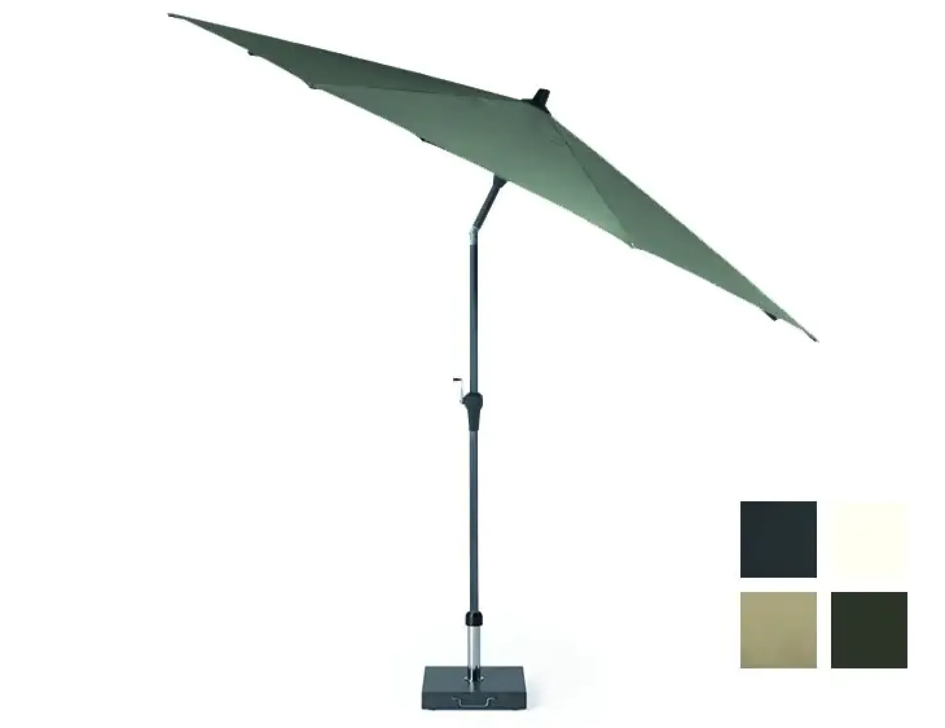 Siena Garden Mittelstockschirm Avio olive Ø 300 cm