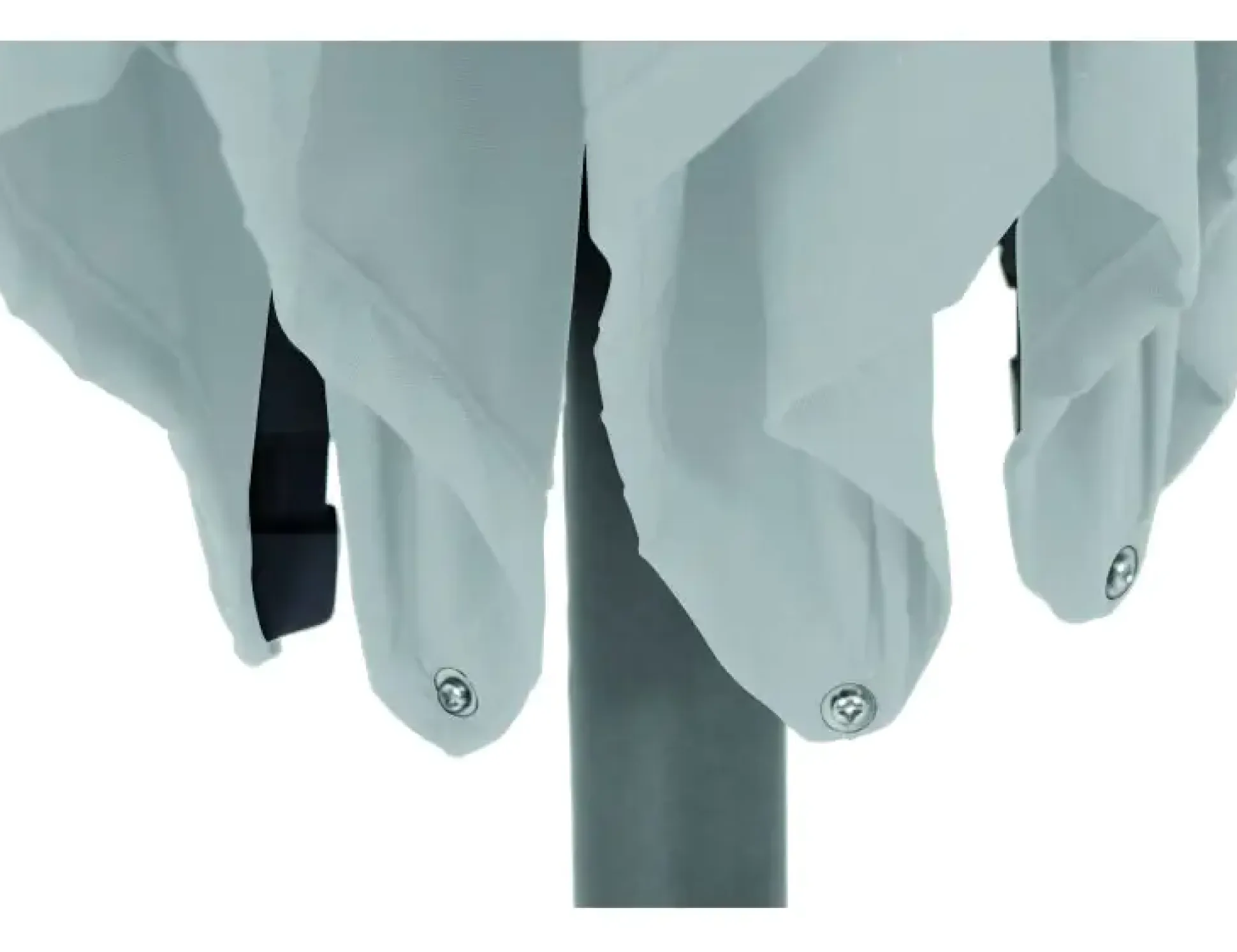 Siena Garden Mittelstockschirm Avio grau Ø 300 cm