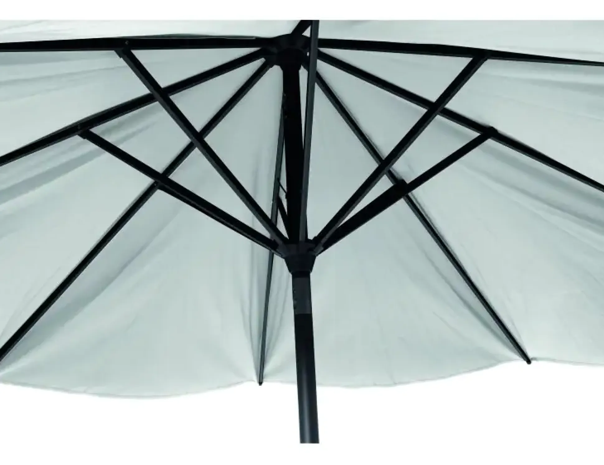 Siena Garden Mittelstockschirm Avio grau Ø 300 cm