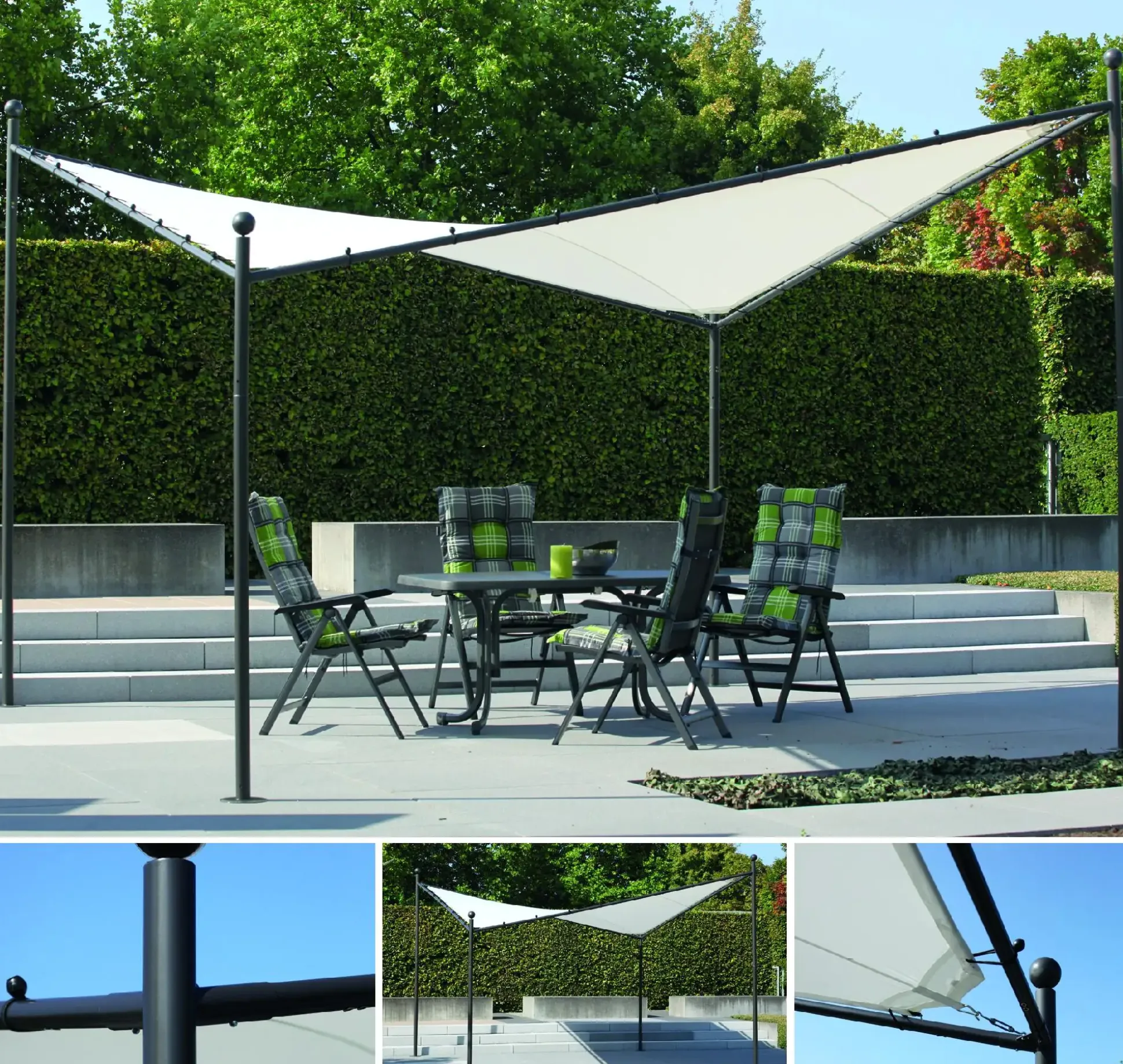 Siena Garden Pavillon Berlino 400 x 400 cm